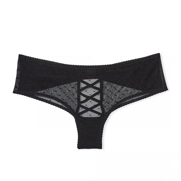 VICTORIA’S SECRET VERY SEXY
Mesh & Satin Bow Cutout Back Open Panty- size SMALL - Picture 7 of 10